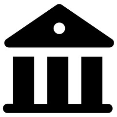 bank icon, vector illustration, simple design, best used for web, banner or presentation