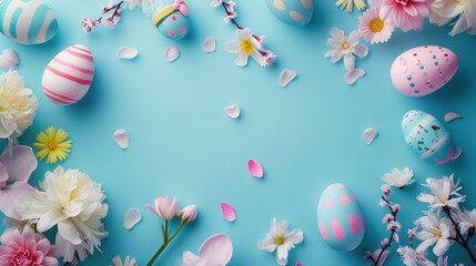 easter sale concept background with copy space.