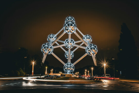 The Atomium by Night - Brussels, Belgium