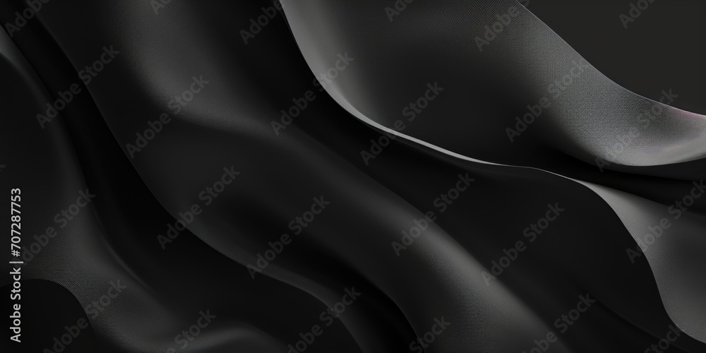Poster A detailed view of a black fabric. Versatile and suitable for various design projects