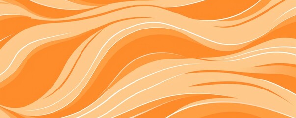 Tangerine repeated soft pastel color vector art line pattern 