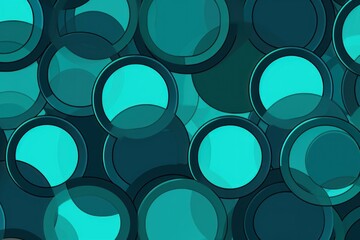 Teal repeated circle pattern 