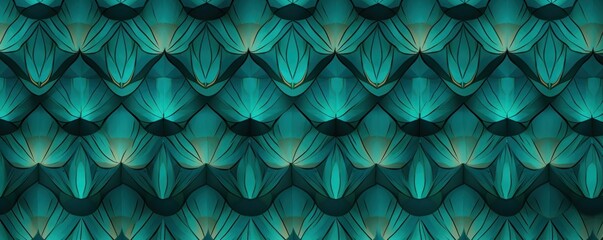 Teal repeated pattern 