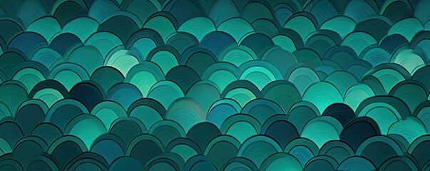 Teal repeated pattern 