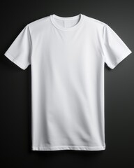 a solid white t-shirt on an isolated background with studio lighting