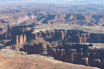 overlook into a canyon - obrazy, fototapety, plakaty