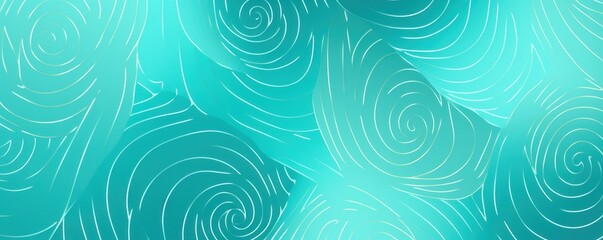 Fototapeta na wymiar Turquoise repeated soft pastel color vector art geometric pattern 