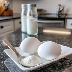 Fototapeta na wymiar Egg Essentials: Versatile Kitchen Staples