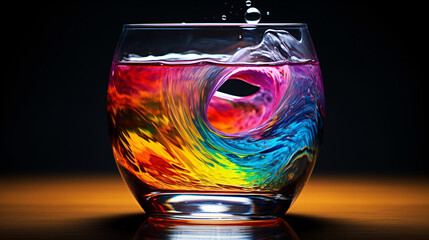 Worlds most refreshing glass of rainbow amazing