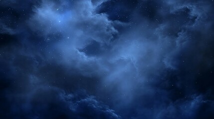 Fototapeta premium Galactic Veil: The Milky Way's Dance with Stormy Skies