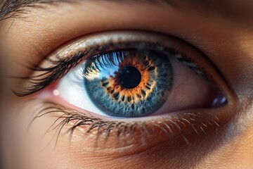 Fototapeta premium Macro photo of an eye