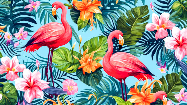 Transform your designs into a tropical paradise with our vibrant summer background.