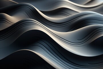 Obraz premium Dark background, Abstract patterns created by shadows, close-up in grey colors