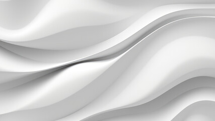 Obraz na płótnie Canvas Luxury futuristic 3D abstract white background. Shine gradient illustration, minimal. Digital luxury drawing for interior design, fashion textile, wallpaper, website