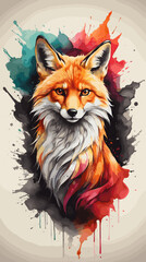 Fototapeta premium Fox in portrait 