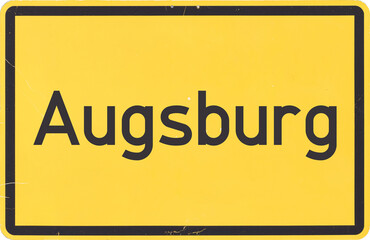 Ortsschild Augsburg