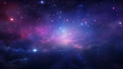 Fototapeta na wymiar Nebula Dreams: Rainbow-Hued Starry Sky in the Beauty of Outer Space