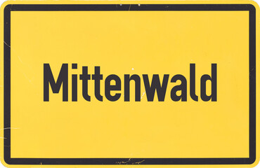 Ortsschild Mittenwald