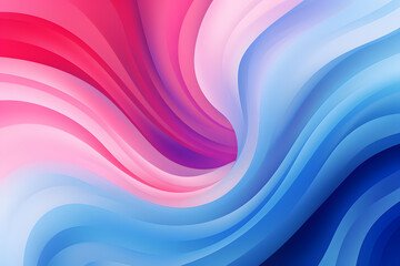 Celestial Swirls: Blue and Purple Swirl Background Infused with Pink and Blue Tones, Rounded Style