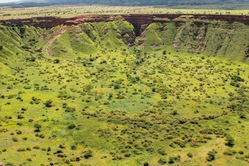 Panoramic view of Shimo La Mungu - Gods Pit in the Makonde Plateau, Tanzania