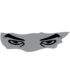 Eyes Cartoon Illustration with shape
