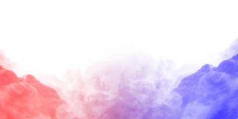Abstract pink,red and blue smoke mist fog on a Tranceperent background. Texture background for...