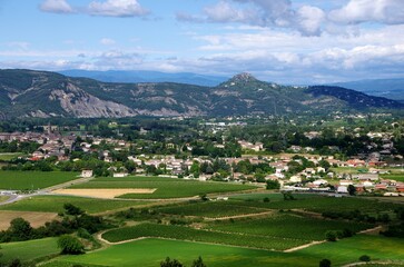 Fototapeta na wymiar Village of Vallon Pont d'Arc in Ardeche in the South East of France, Europe