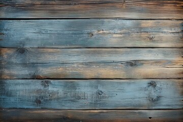 old shabby blue colored painted wooden board texture wall background, rustic hardwood planks surface