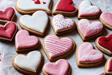 heart shaped cookies