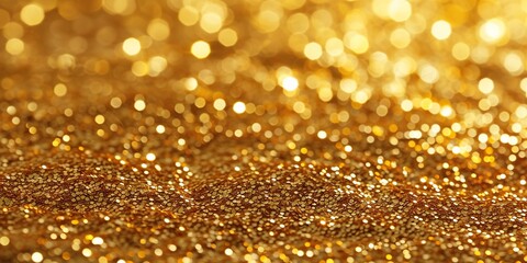 Golden sparkle glittering background