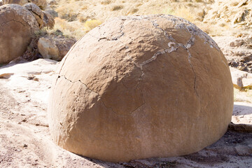 Rock spheres view, Mangystau region, Kazakhstan