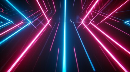 Neon Futurism: RTX-Enhanced Luminous Light Show