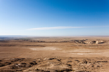 Fototapeta na wymiar Karagiye depression view, Mangystau region, Kazakhstan