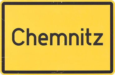 Ortsschild Chemnitz