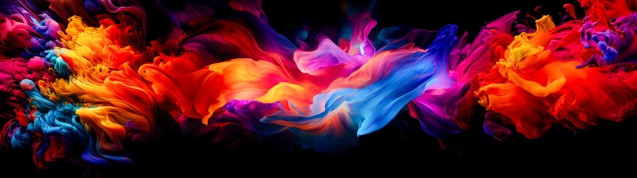 Colorful Background Abstract Ribbon Banner Header Website Colors Design Image