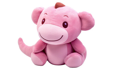 Happy Hippo Hug toy isolated on transparent background.