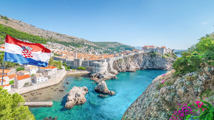  A view of the old town of Dubrovnik in Croatia.