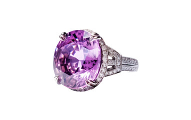 Radiant Orchid Cocktail Ring. Lady Hand in Radiant Orchid Cocktail Ring isolated on transparent background.