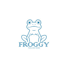 logo icon froggy vector design