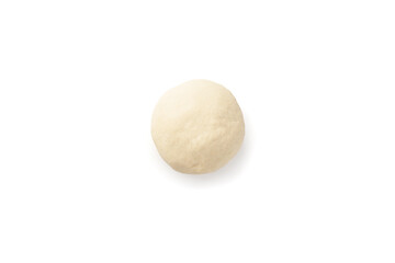 Fototapeta na wymiar fresh raw dough isolated on white