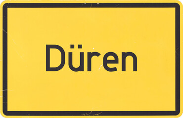 Ortsschild Düren