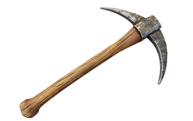 Pickaxe on Transparent Background