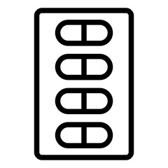 Obraz premium Pills bilster pack icon
