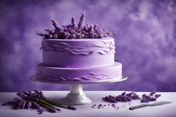 Luminous Lavender Delight cake