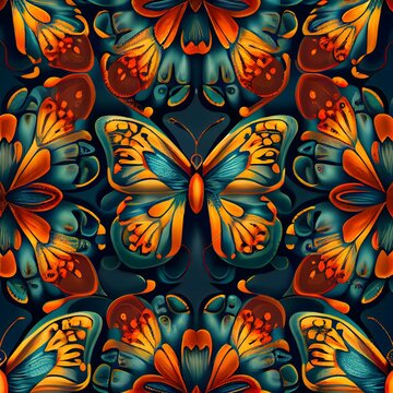 butterflies, Seamless, repeating, pattern, Seamless, repeating, pattern, In Repeat   Seamless Tile