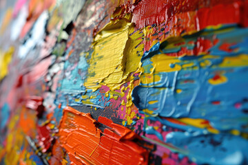 Expressive Palette, Wall Art with Vibrant Strokes