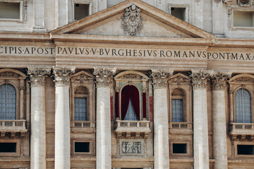 The Papal Basilica of Saint Peter in the Vatican, or simply Saint Peter's Basilica, an Italian...