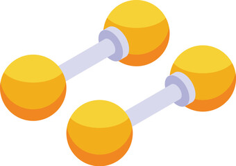 Gold point cufflinks icon isometric vector. Shirt gift. Luxury discount