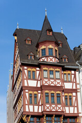 Fototapeta premium Old house, Frankfurt am Main, Germany, City landscape