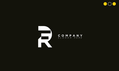 FR Alphabet letters Initials Monogram logo RF, F and R